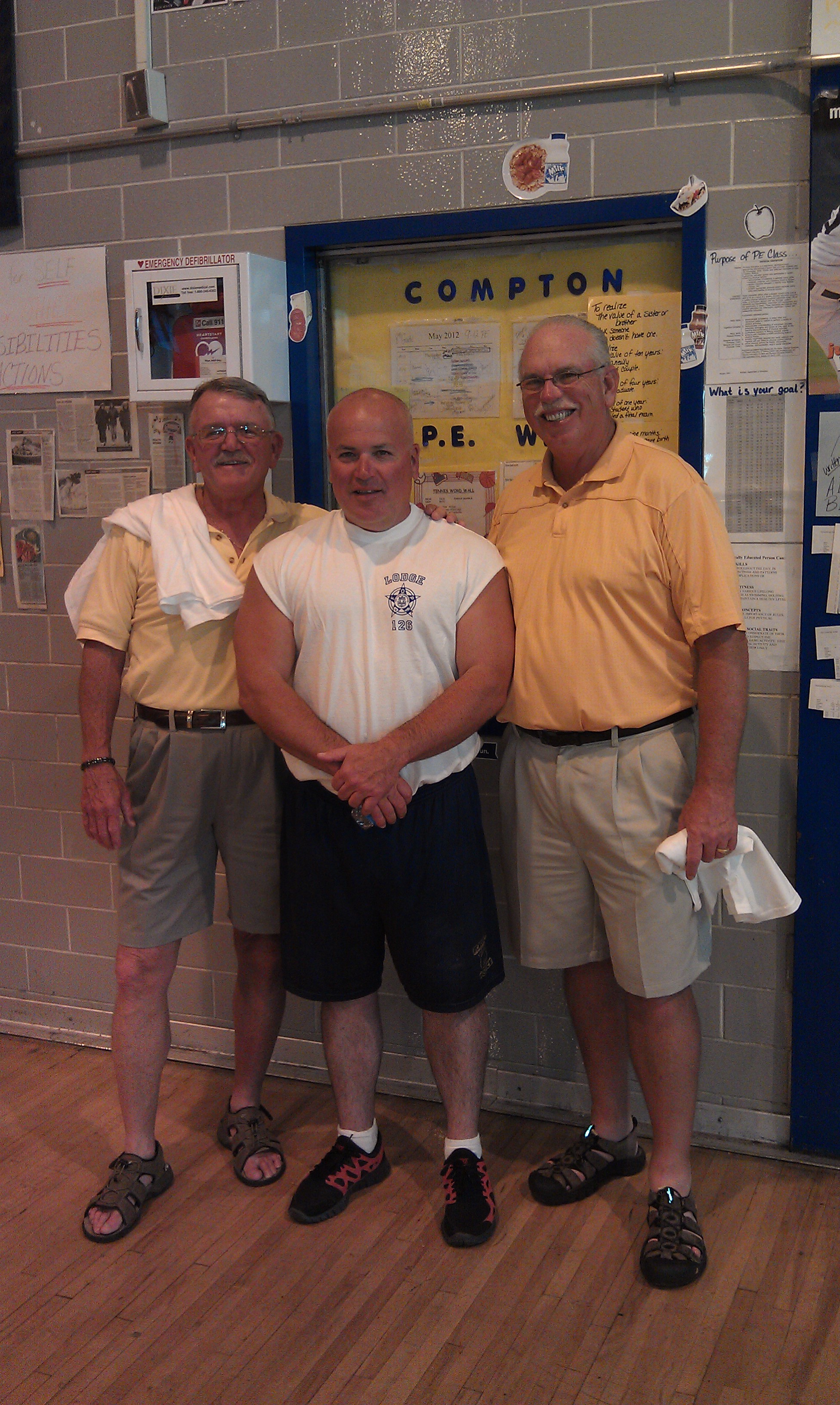 Secretary Ron Rutherford, The Champion Pres. Paul Clolinger, Vice Pres Gary Elford